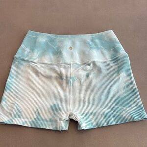 Women's Blue Tie-Dye Shorts